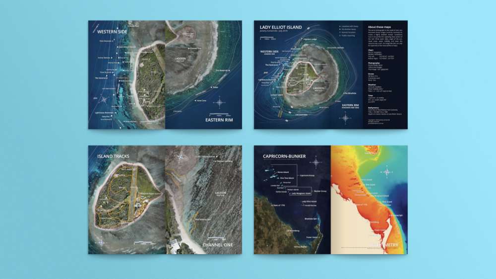 Example pages from the Visual Guide to Lady Elliot Island